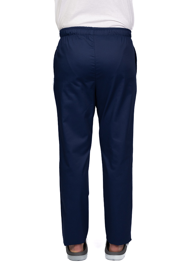 Pantaloni de lucru barbati bleumarin cu snur si elastic, doua buzunare laterale