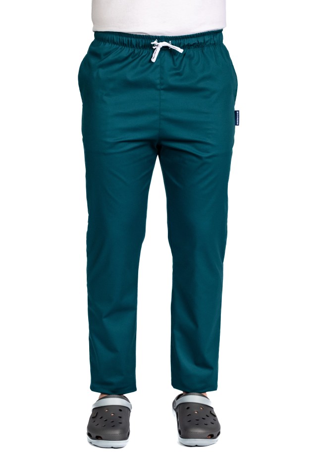 Pantaloni de lucru barbati tuborg cu snur si elastic, doua buzunare laterale