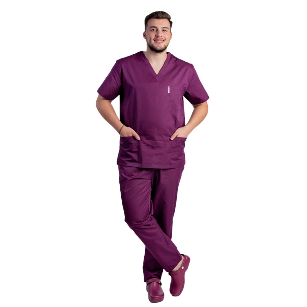 Uniforma de lucru barbati visina cu pantaloni cu snur si elastic in talie