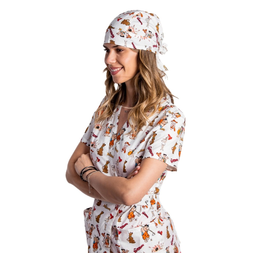 Boneta Flintstone, marime universala, cu prindere tip snur la spate