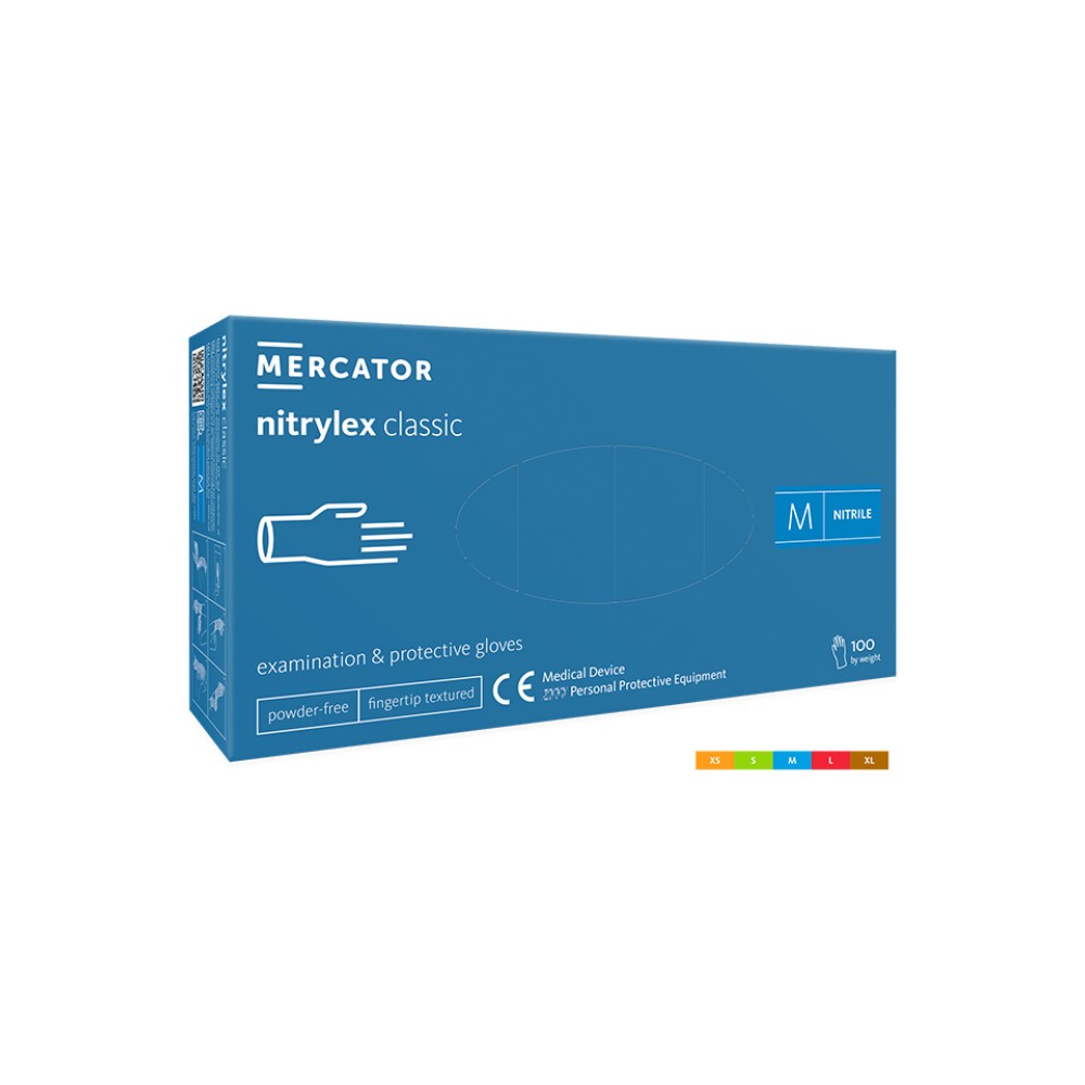 Set 100 bucati manusi nitrylex classic protectie si examinare