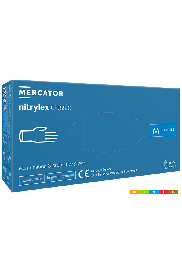 Set 100 bucati manusi nitrylex classic protectie si examinare