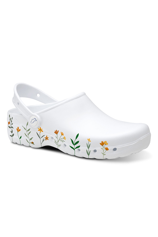 Incaltaminte de lucru Flotantes Spring albi antibacterieni unisex