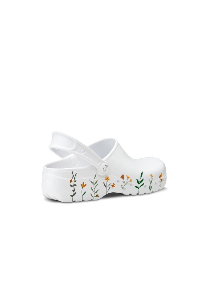 Incaltaminte de lucru Flotantes Spring albi antibacterieni unisex
